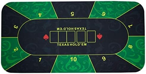 本格的 ポーカー マット 花 アイテム勢ぞろい 模様 カジノ ボード ゲーム ホールデム 付き 袋 テキサス ポーカー緑 テーブル プレイ 収納