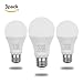 Minger LED Dusk-to-Dawn Light Bulb 5W Smart Sensor Bulbs, 40W Equiv. Automatic Indoor/Outdoor Lighting Lamp for Porch, Hallway, Patio, Garage (E26/E27, 450lumen, Warm White) [3-Pack]