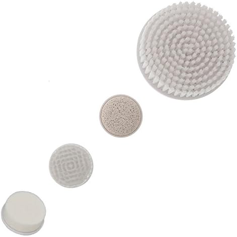 4 Replacement Brush Attachments Combo for Perfect Skin Face &amp; Body Cleansing Brush