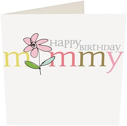 Happy Biglietto Di Auguri Per Compleanno Mamma Con Scritta Mum Mummia Vuoto Inciso A Mano Motivo Mamma Amazon It Cancelleria E Prodotti Per Ufficio