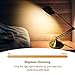 Desk Lamp - 7W Desktop Light, 350° Swing Arm Light, LED Energy-Saving, Eye-caring Reading Table Light, Antique Brass Desk Lamp, Touch Control, Dimmable Gold Desk Lamp for Studying, Working, Reading