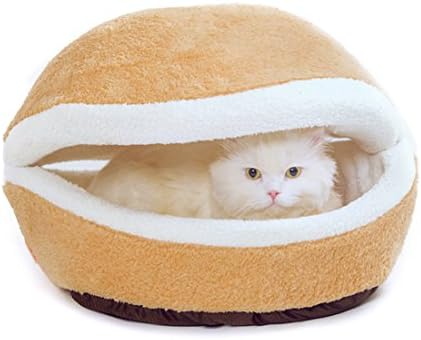 goldblue Hamburger Design Washable Pet Bed Soft Dog House Cotton Cat Sleeping Bag (Basic Sets, L)