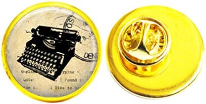 Typewriter Brooch Typewriter Keys Jewelry Writer Jewelry,Typewriter Jewelry,Writer Brooch,TAP329