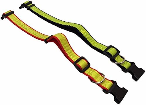 GoodPooch 21" Pet Dog Collar with Reflector Stripe Night Visibility, Assorted Colors