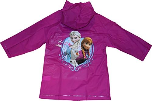 Disney Frozen Anna, Elsa and Olaf Girl's Raincoat (Medium 4-5)