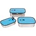 Bambusa Stainless Steel Food Containers Bento Lunch Box, Leak Proof Seal, Healthy, Kids, Adults, Outdoor Picnic Meals, BPA Free, Blue