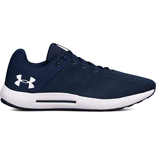 Under Armour mens Micro G Pursuit Running Shoe, Academy Blue (402)/Black, 10