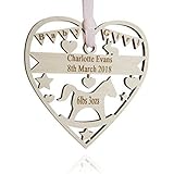 New Born Baby Girl Gift Unique Personalised Framed First Name