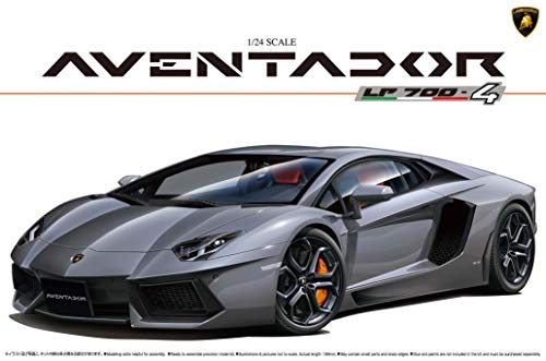 Aoshima 1/24 Scale Aventador LP700-4 (Full Engine Detail) - Super Car No.7 Series Plastic Model Kit # 01424
