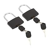 2 Pcs 42mm Large Padlocks with Keys Gym Locker Lock