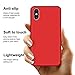 iPhone Xs Case, iPhone X Case, Anuck Soft Silicone Gel Rubber Bumper Case Anti-Scratch Microfiber Lining Hard Shell Shockproof Full-Body Protective Case Cover for iPhone X/Xs 5.8