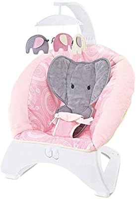 elephant baby swing pink