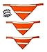 Dog Reflective Gear, Walk your Dog Safely with this Blaze Orange Bandana with White Reflective Stripes, Visible at Night for your Dog's Protection, Easy to Use, Comfortable for your Pet, The Safety Scarf Your Dog Will Love To Wear (Large)