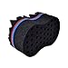 Generic New Pyramid Design Double Side Two in One Magic Twist Hair Sponge Afro Braid Style Coils Sponge Brush