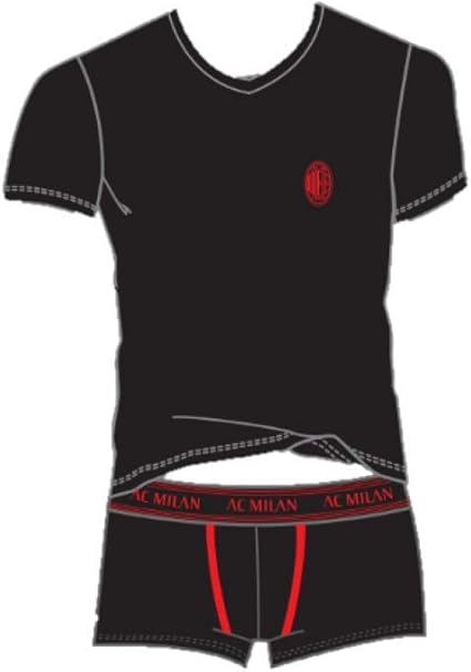 A C Milan Complete Underwear T Shirt Boxer Set Official Product Multicolour 14 Years Amazon Co Uk Clothing