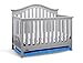 StorkCraft Graco Bryson 4-in-1 Convertible Crib,Pebble Gray,Easily Converts to Toddler Bed Day Bed or Full Bed,Three Position Adjustable Height Mattress,Some Assembly Required (Mattress Not Included)