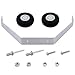 Aluminum 25-40 Class Landing Gear w/Foam Wheel and Hardware DIY Kit for RC Plane, 1 Set