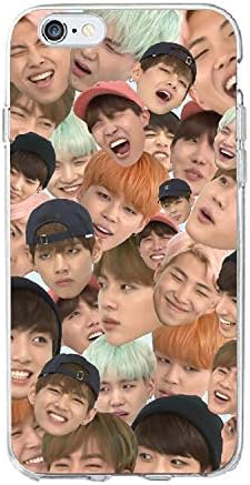 Ymine Kpop BTS Soft TPU Phone Case for iPhone X Xs Max Xr Jimin Suga Cover