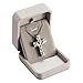 AMIST Irish Cross Claddagh Cremation Jewelry Keepsake Pendant Memorial Urn Cross with Chain Necklace