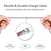W&O Charger Cable 4 Pack (6Ft, 10Ft, Nylon Braided USB Charger Cord Compatible for iPhone (XR/XS Max/8/Plus/7/Plus/6/6S/5S/Se) Ipad iPod AirPod Nano Fast Charging or Data Syncing (Silver)