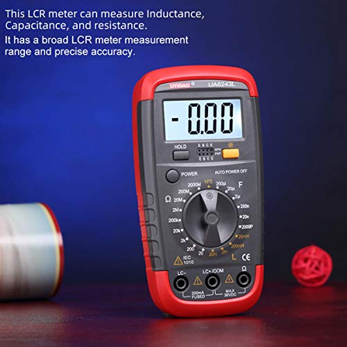 Digital LCR Meter Capacitance Inductance Resistance Meter Resistors Capacitors Inductors Tester Farad Measuring with LCD Display