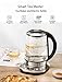 Willsence Electric Kettle, Electric Tea Kettle Stainless Steel Glass Boiler Hot Water Tea Heater with Temperature Control LCD Display, Removable Tea Infuser, 1.7 L, 1200W