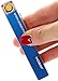 USB Rechargeable Lighter ,Uopasd Windproof Mini Coil Lighter No Gas Flameless Cigarette Lighter (Blue)