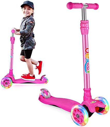 Beleev キックスクーター キッズ 3輪スクーター 幼児 女の子 男の子 3段階の高さ調節