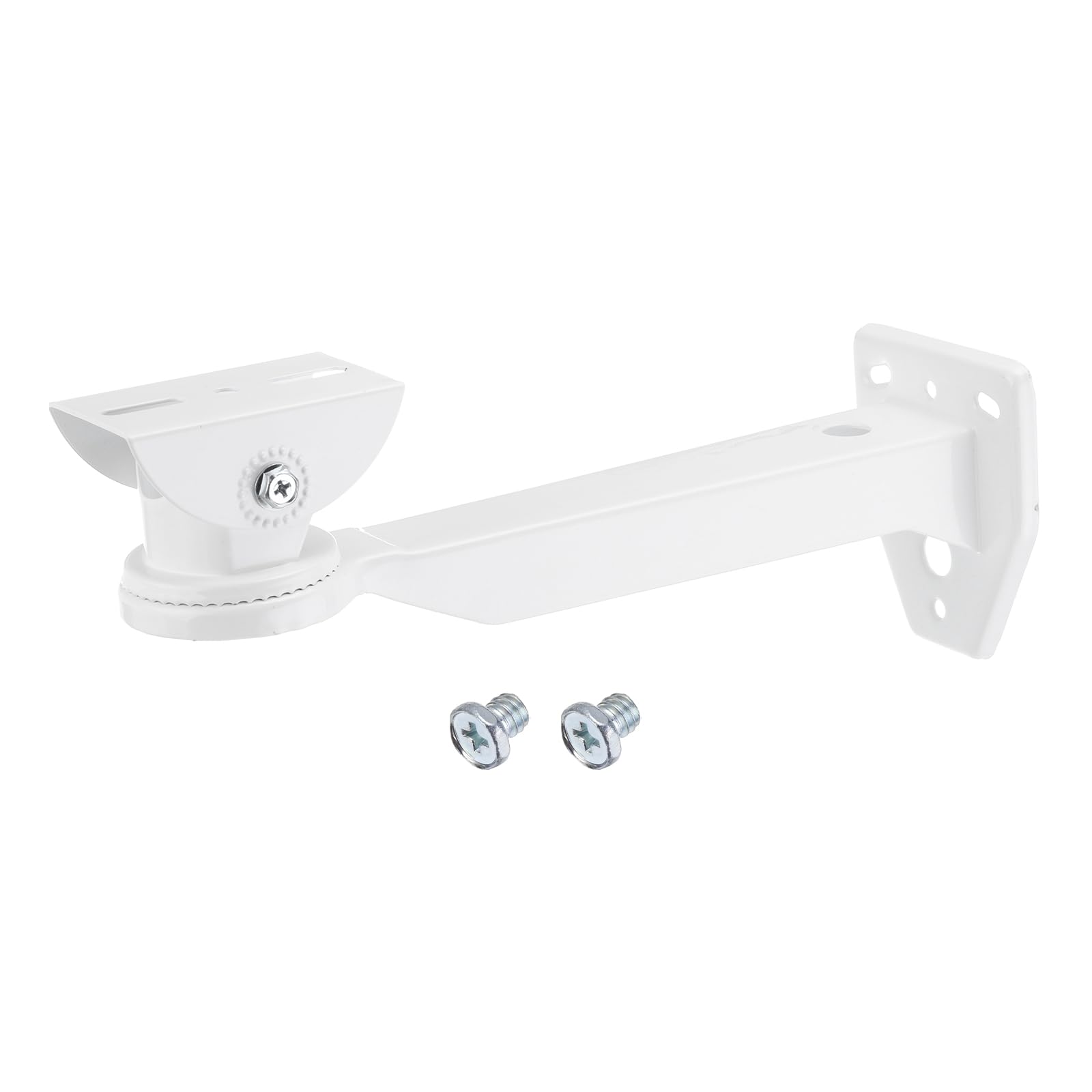 PATIKIL Corner Security Camera Mounting 11 Inch, 1 Pack Universal Wall Corner Pole Mounting Bracket Steel Holder Stand Adapter, White