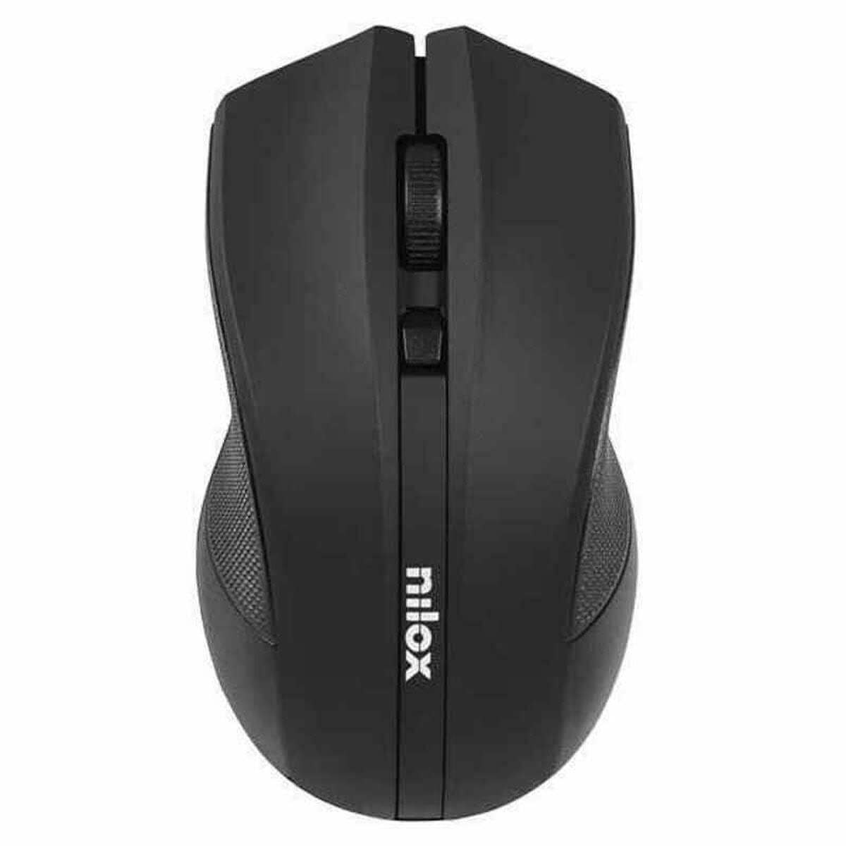 Nilox Wireless Mouse 1600DPI, Black, Computer Accessories