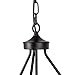 Anmytek Farmhouse Rustic Wood Chandelier Light, 5 Lights Pendant Lamp Retro Vintage Hanging Lighting Fixture, C0014