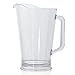 Restaurant Style 64-ounce Plastic Water/Beer Pitcher | set of 2 Clear