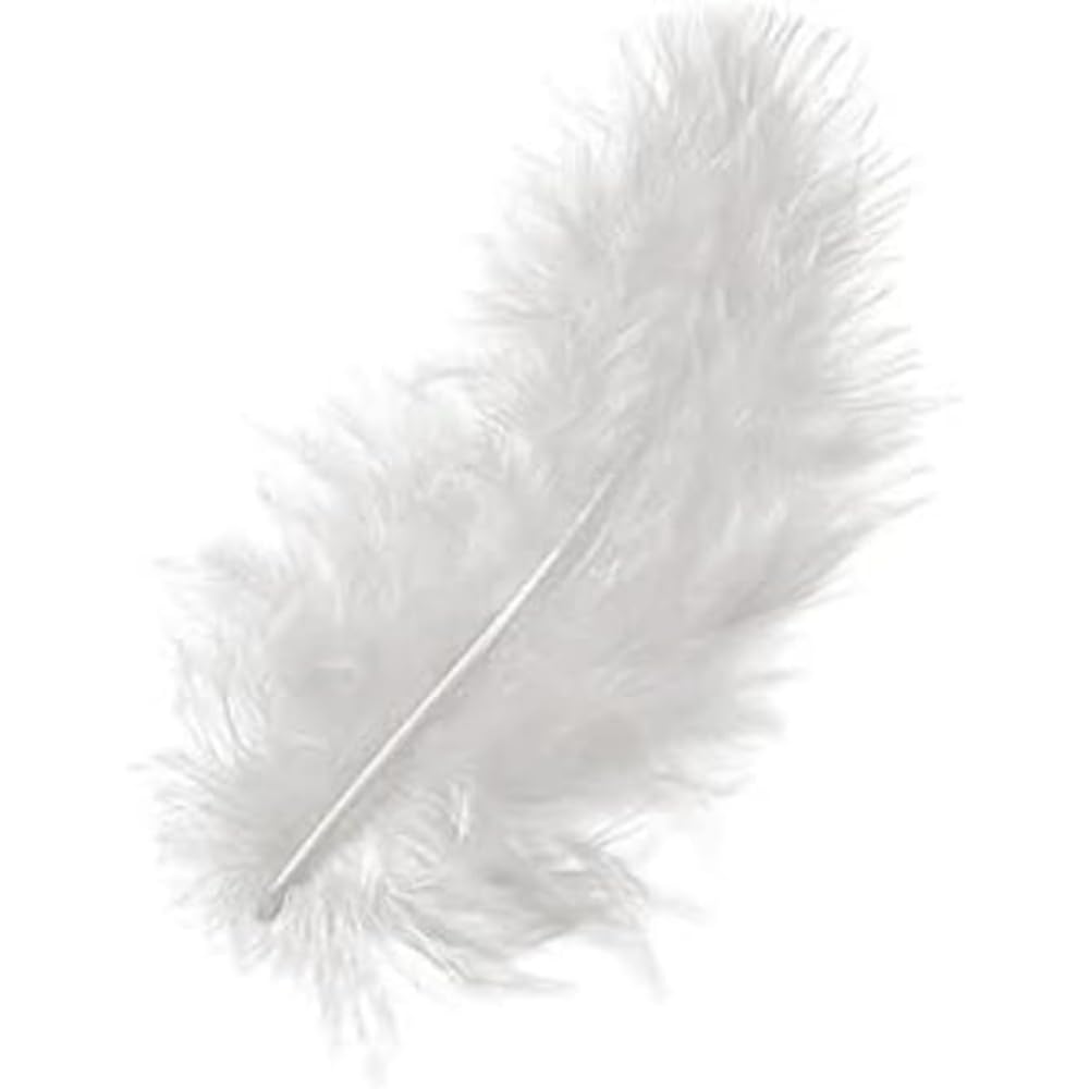 KnorrPrandell Gütermann 6619002 Marabu Feathers 10 cm Pack of 15 White