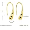 AMBESTEE-Women-Sterling-Sliver-Plated-Classic-Fashion-Design-Thread-Drop-EarringsTeardrop-Back-Earrings-Hoop-Earrings-for-Party-Meeting-Dating-Wedding-Daily-Wear