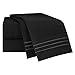 Nestl Twin Sheet Set - 1800 Ultra-Soft Microfiber Twin Bed Sheets - Double Brushed - Deep Pockets - Easy Fit - Extra Soft - 3 Piece Set - Bedding Sheets & Pillowcases (Twin, Black)