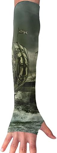 HBSUN FL Unisex Fantasy Dragon Boat Anti-UV Cuff Sunscreen Glove Outdoor Sport Fishing Running Half Refers Arm Sleeves