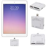 Connection Adaptor Kit for Apple iPad 4th Gen / Air / Air 2 iOS 9 ONLY - Multiple Adapter Kit Featuring Lightning Apple Connector, USB 2.0 Port & Dual SD / Memory Card Slots - by DURAGADGET