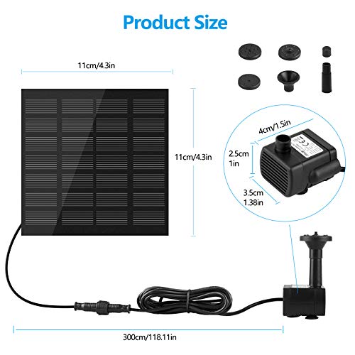 omitium-Fuente-Solar-para-Estanque-Bomba-de-Agua-para-jardin-Bomba-Solar-con-Panel-Solar-monocristalino-de-12-W-para-Estanque-de-pajaros-Peces-Estanque-pequeno-4-Estilos-de-Fuentes