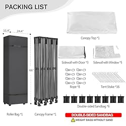 FNSYAY Pop Up Canopy Heavy Duty Canopy
