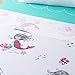 JumpOff Jo – Twin Sheet Set (3 Pcs) – 1 Fitted Sheet, 1 Flat Sheet, & 1 Pillow Case – Hypoallergenic, Breathable, Microfiber Kids Bedding – Moonlight Mermaid
