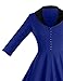 GownTown Womens Dresses cape collar 3/4 Sleeves 1950s Vintage Dresses Swing Stretchy Dresses