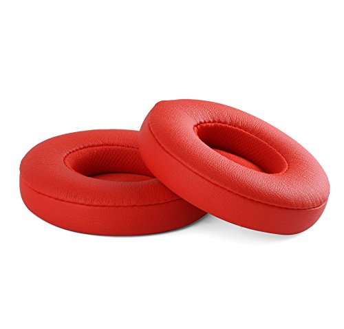 Ear Pads Replacement Earpads for Beats Solo3 Solo 2 Wireless On Ear Headphones Ear Pad / Ear Cushion / Ear Cups / Ear Cover (Red)