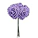 Vlovelife Artificial Flowers with Stem, 25pcs Lavender Real Looking Roses, Fake Rose Flowers with Stem for DIY Wedding Bouquets Centerpieces Arrangements Birthday Baby Shower Home Party Decor