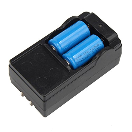 Laimeng, 4x 2000mAh 16340 Rechargeable Li-ion Battery For LED Flashlight+CR123A Charger