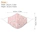 Kids Cotton Mouth Mask Adjustable Anti Dust Mouth Mask,Kids Cotton Face Mask Reusable Mask Anime Face Mask Washable Mask Cute Dustproof Mask for Camping Outdoors for Kids Toddlers Teens Children,Pink