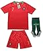 FPF 2018 Portugal Cristiano Ronaldo #7 Home Football Soccer Kids Jersey Short Socks Set Youth Sizes (Short (New 2018), 10-11 Years Old)