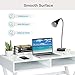 Tangkula White Desk with Storage, Makeup Vanity Table for Bedroom, Multifunctional Study Table with 2 Storage Compartments, Writing Desk for Home Office