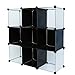 C&AHOME Cube Storage Organizer, 9-Cube Shelves Units, Closet Cabinet, DIY Plastic Modular Book Shelf, Ideal for Bedroom, Living Room, Office, 36.6