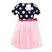 Little Girls Tutu Dresses,Toddler Polka Dots Dress,Pink Multilayer Tulle Dress,Summer Party Dresses 2-7 Year