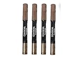 4X Pack of Cover Girl Flamed Out Shadow Pencil, Melted Caramel Flame 350